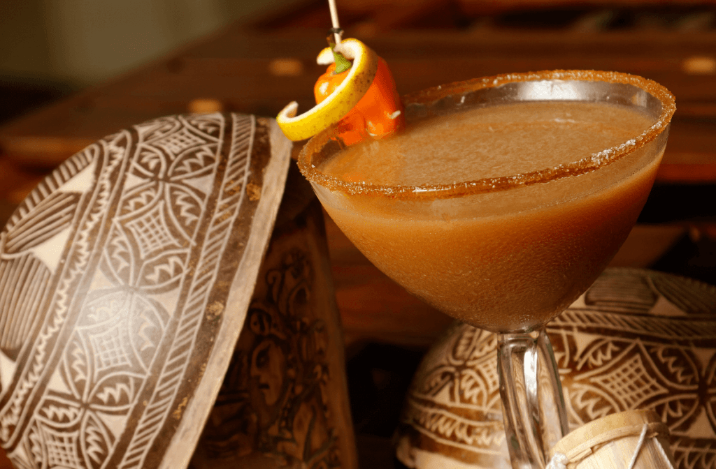 verre de crème de cacao